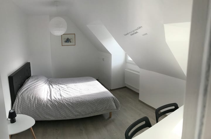Chambre N°2 Lit Queen-size (160 cm x 200 cm)