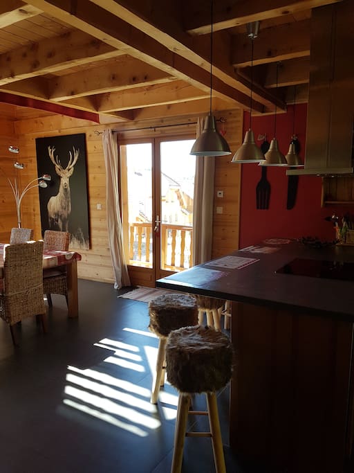 salon cuisine ouverte
