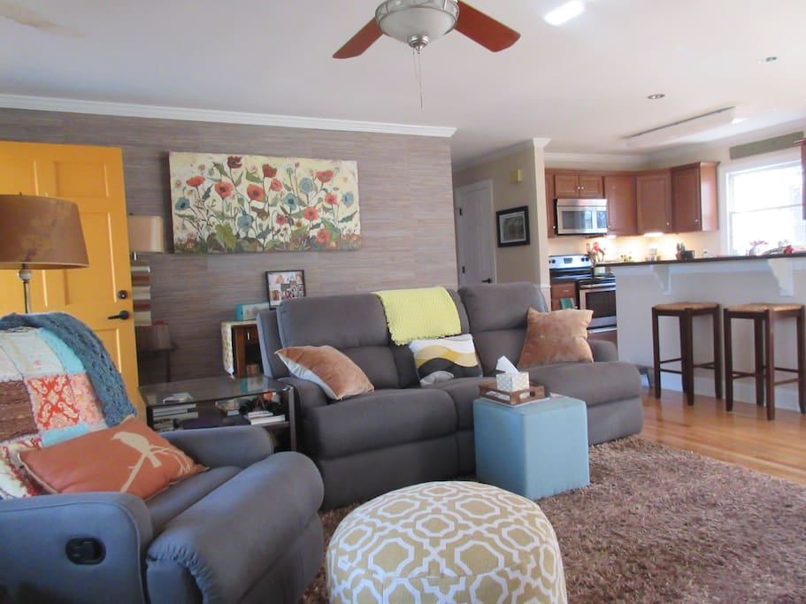 Guests may join us in the living room.