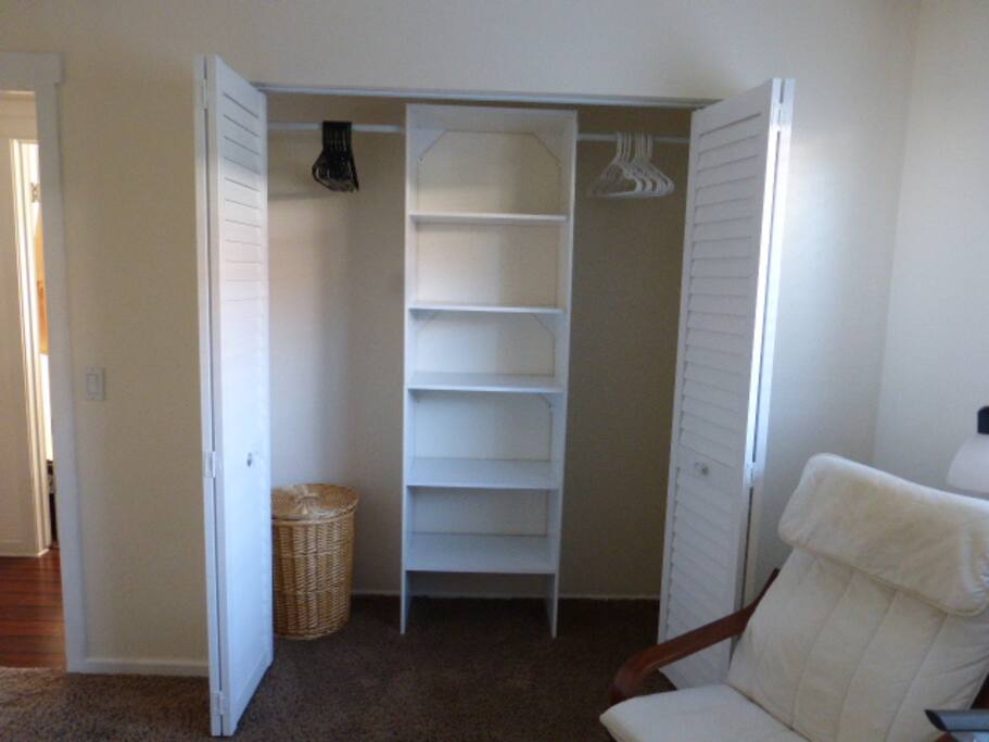 Plenty of space to get organized and settled in for a longer stay.