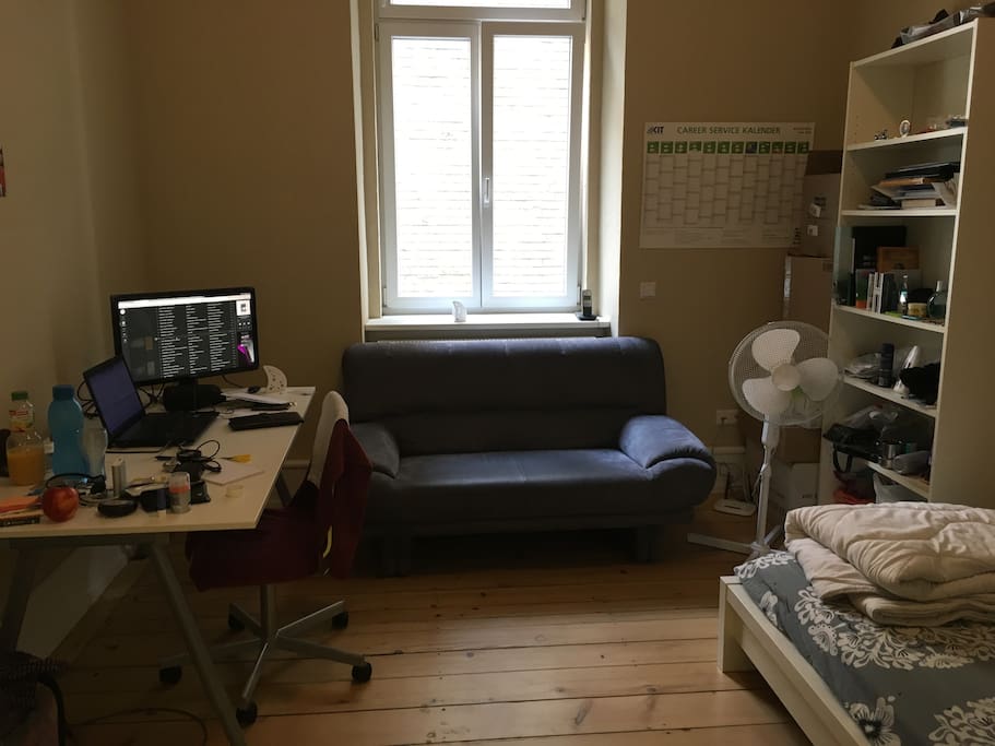 Nice couch and a study table