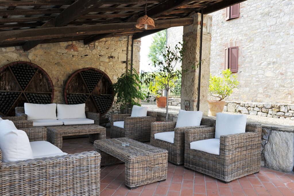 loggia comune per gli ospiti