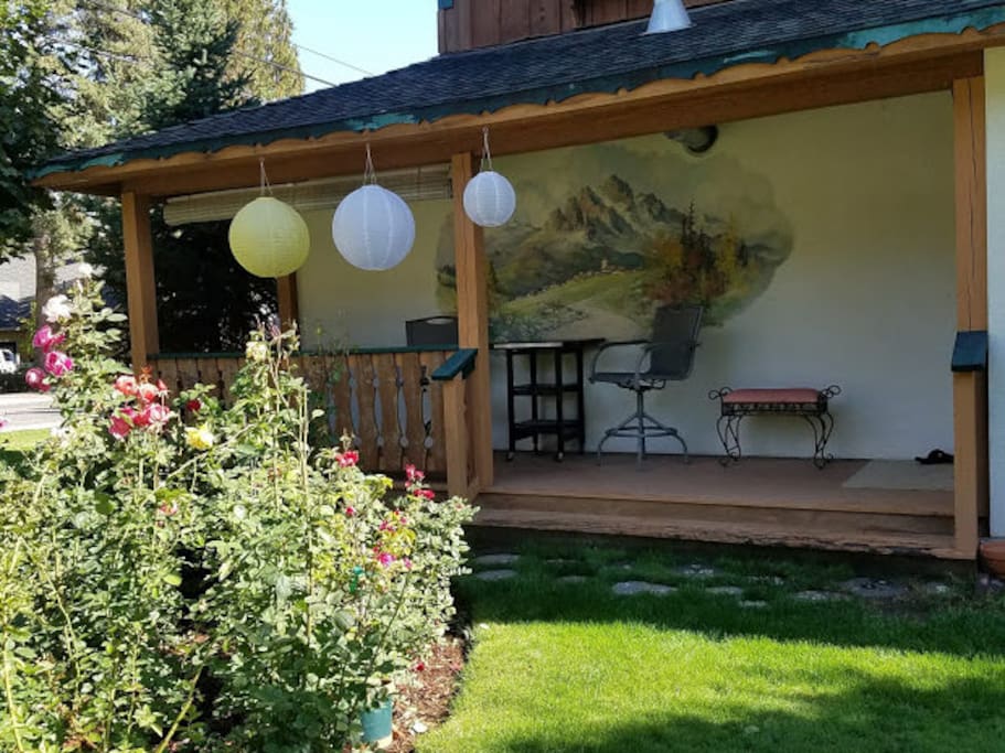 Garden and deck