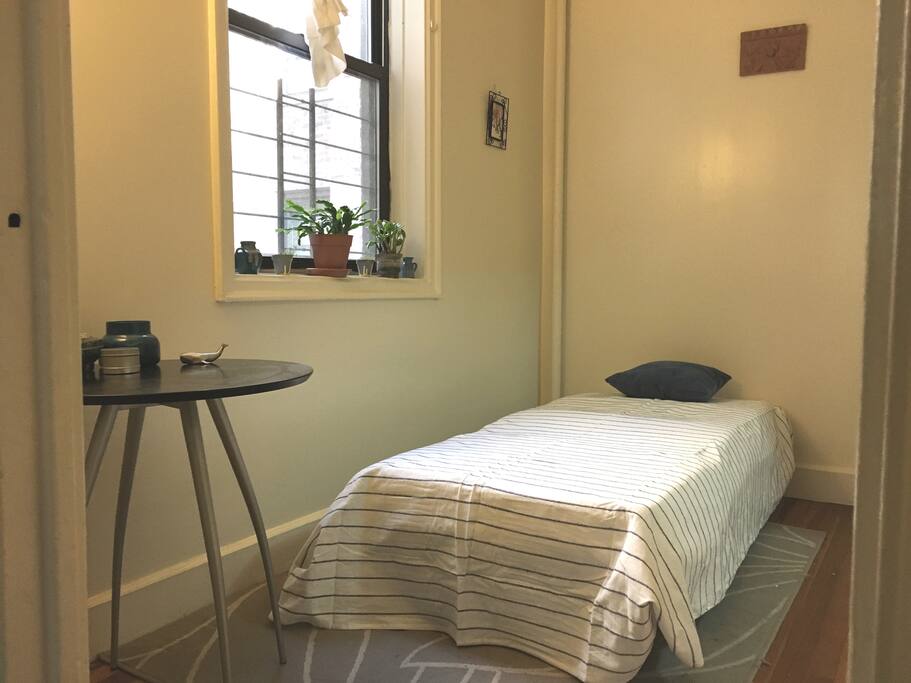 Your semi-private room (does not have a door, so it is technically a "shared space," but it is completely yours for your stay).