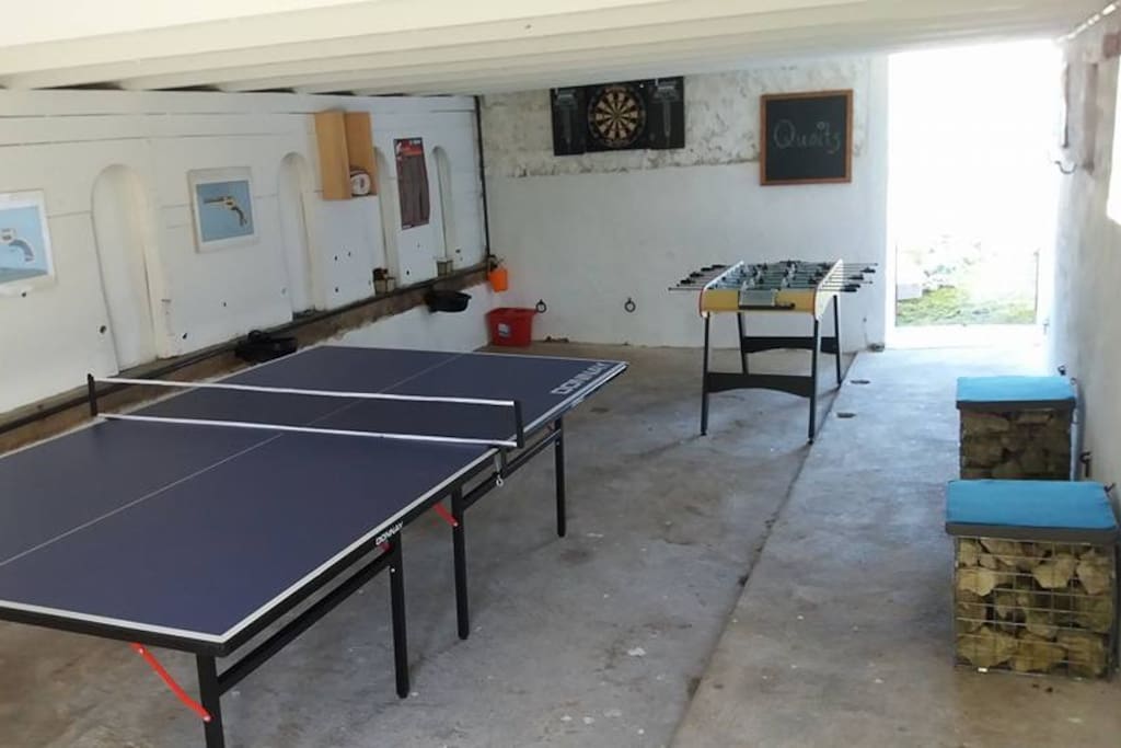 Games room in Barn