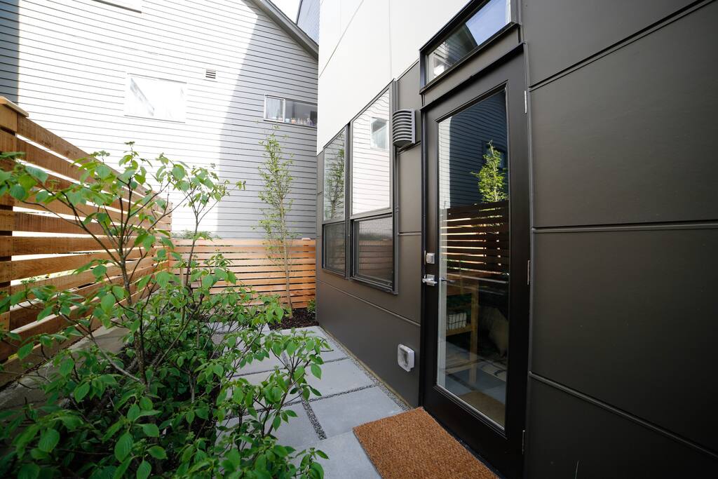 Outside patio and entrance to private suite