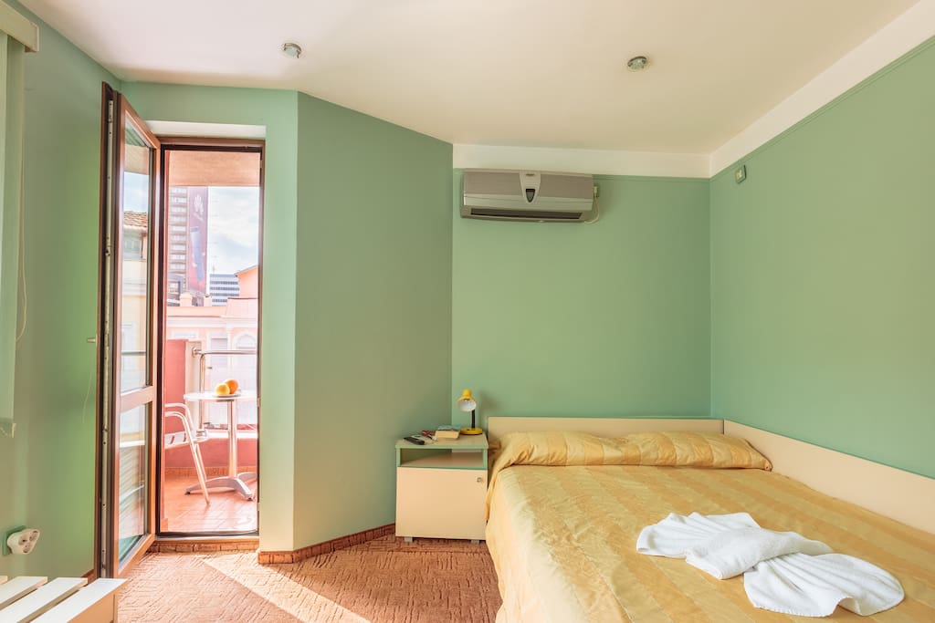 Guest room with balcony