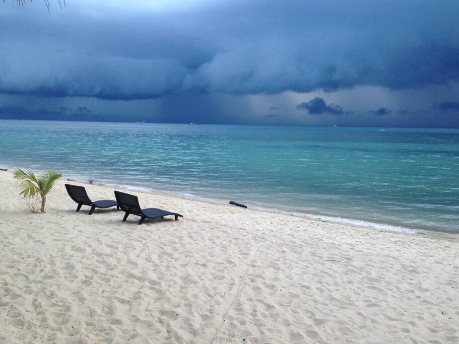 The beach