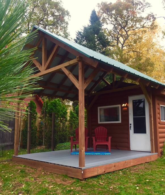 NEW Oct 2018! 10’x12’ covered porch for our guests to enjoy! Will update picture as I have fun with decor! Come see it for yourself!
