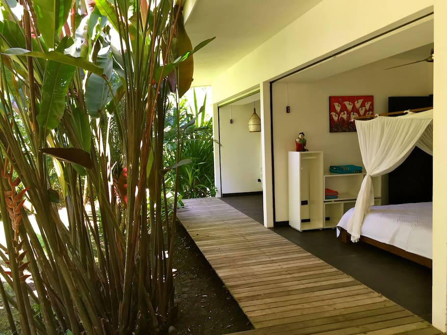 Bedrooms overlooking the garden