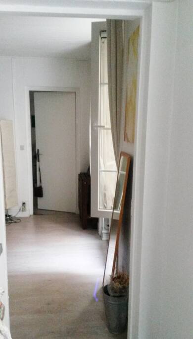 view when you come to the flat/ vue quand on entre