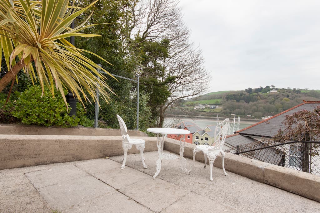 Relax and enjoy the lovely river views.