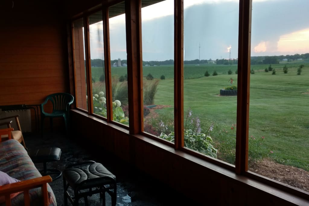 Screen in porch to watch amazing sunsets