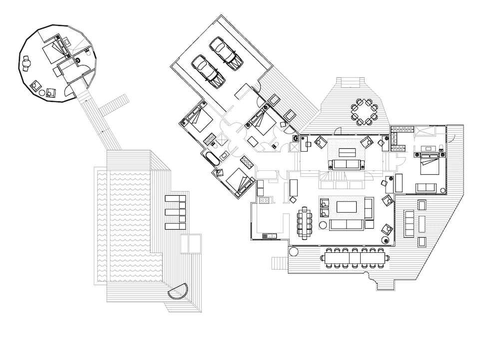 Floor plan of TheHouse & TheGuestHouse