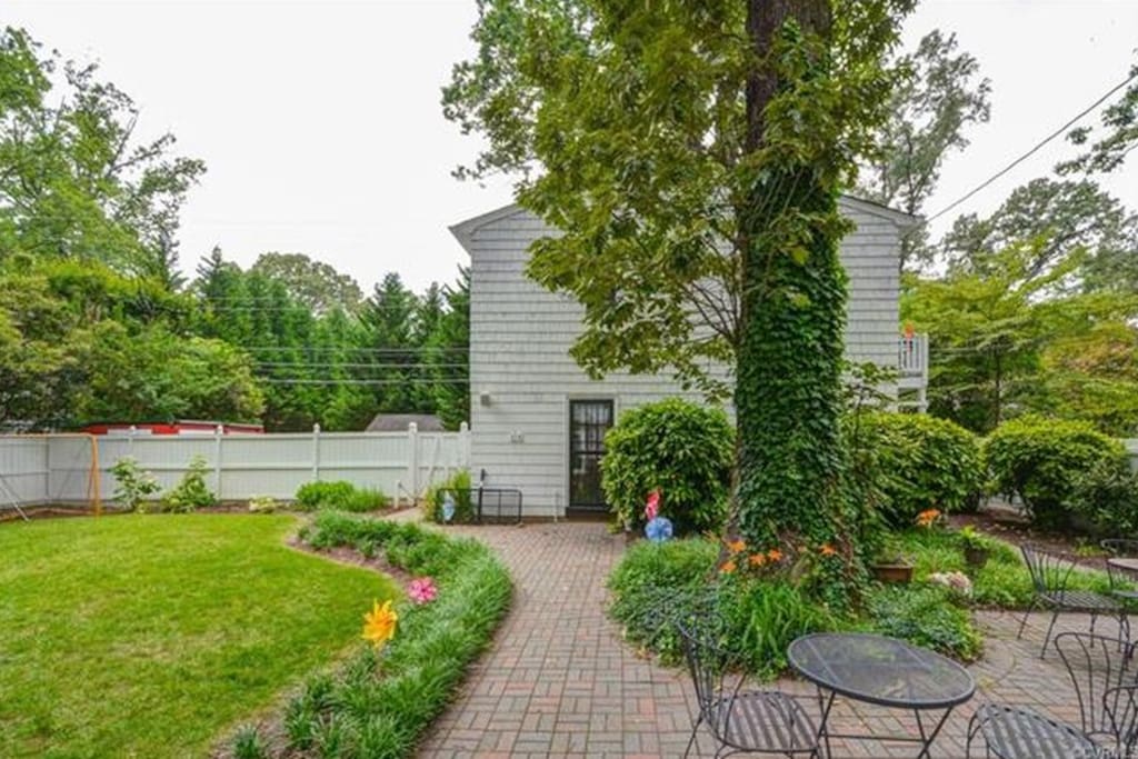 View of carriage house from our yard
