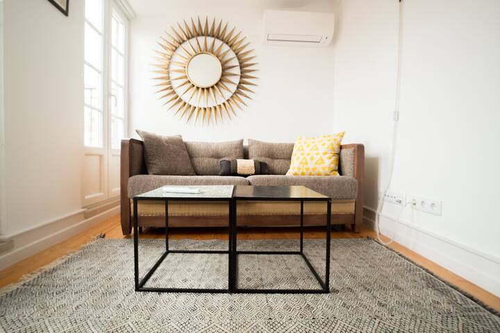 Living area with Aircon