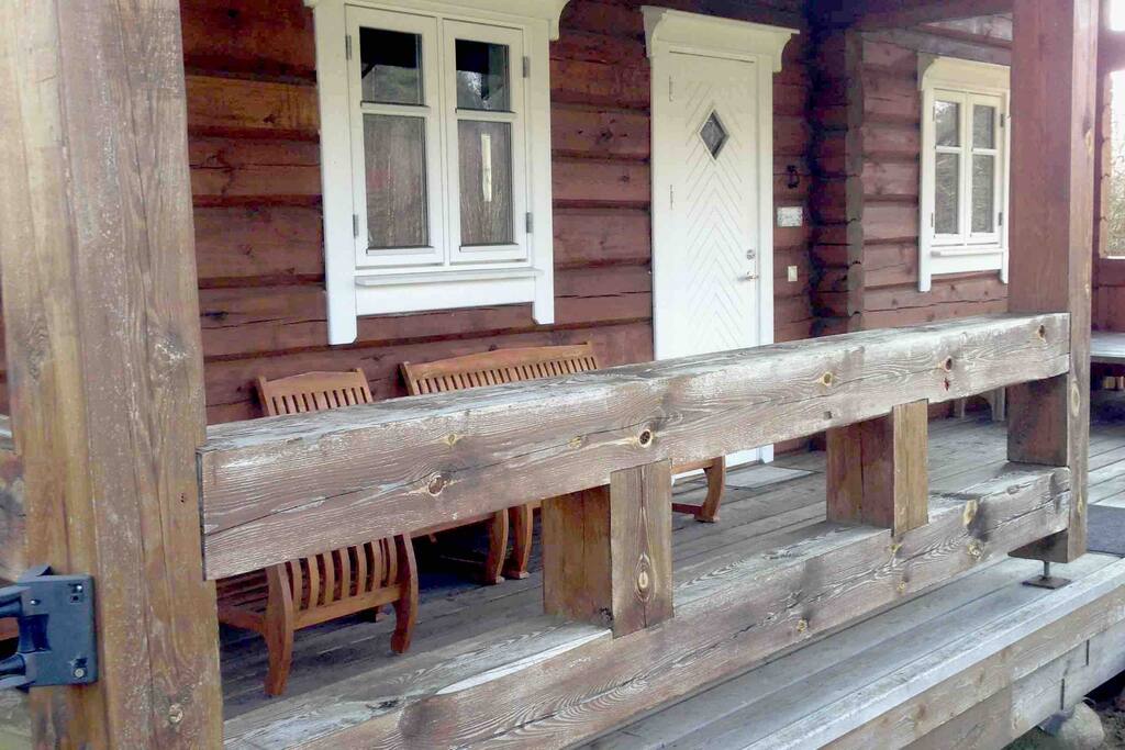 Terrace facing West. 2 m wide, 9 m long.