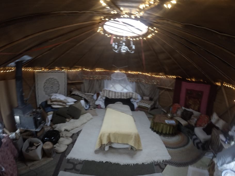 Rejuvenating therapy personal detox spa space, within a private Yurt in the Hills of Santa Cruz