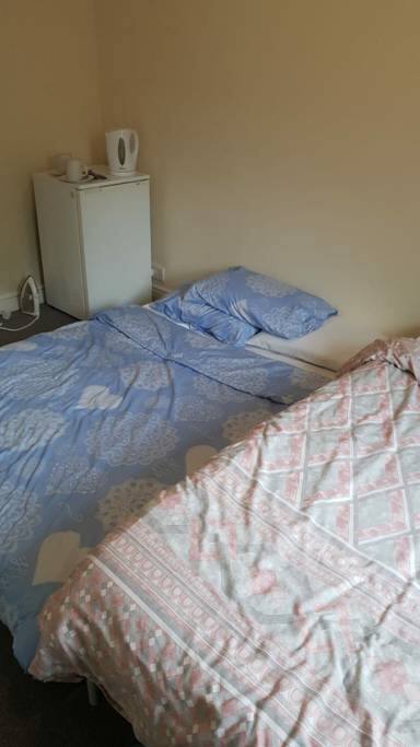 Big room capable of containing two double beds if needed.