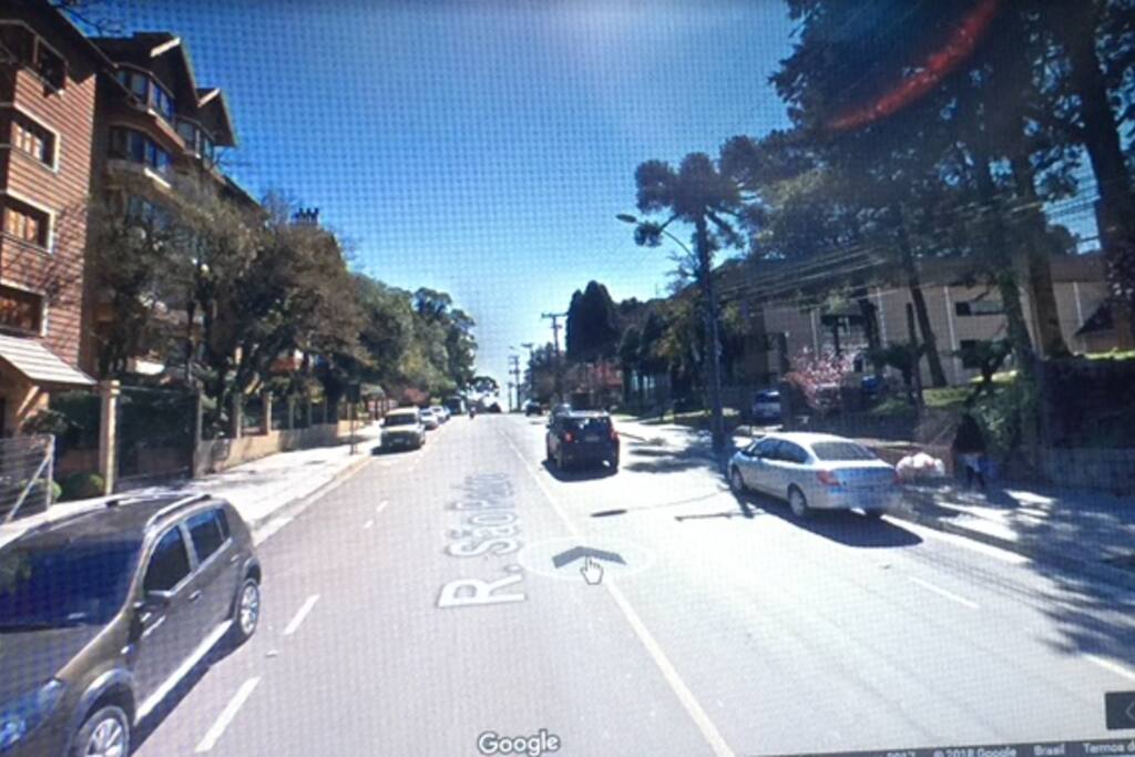 Região da Rua São Pedro onde encontra-se o condomínio