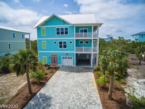 Cape San Blas, FL.  Private Heated Pool.  Steps to