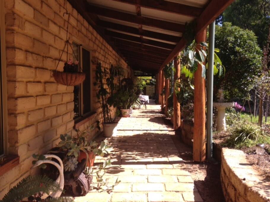 Private entrance to come & go or just relax