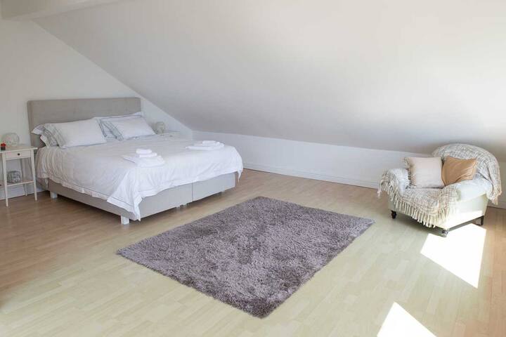 Very large master bedroom - with king size bed and en-suite shower room