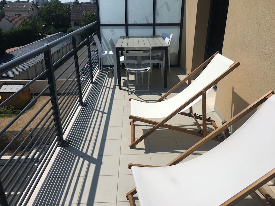Terrasse chambres