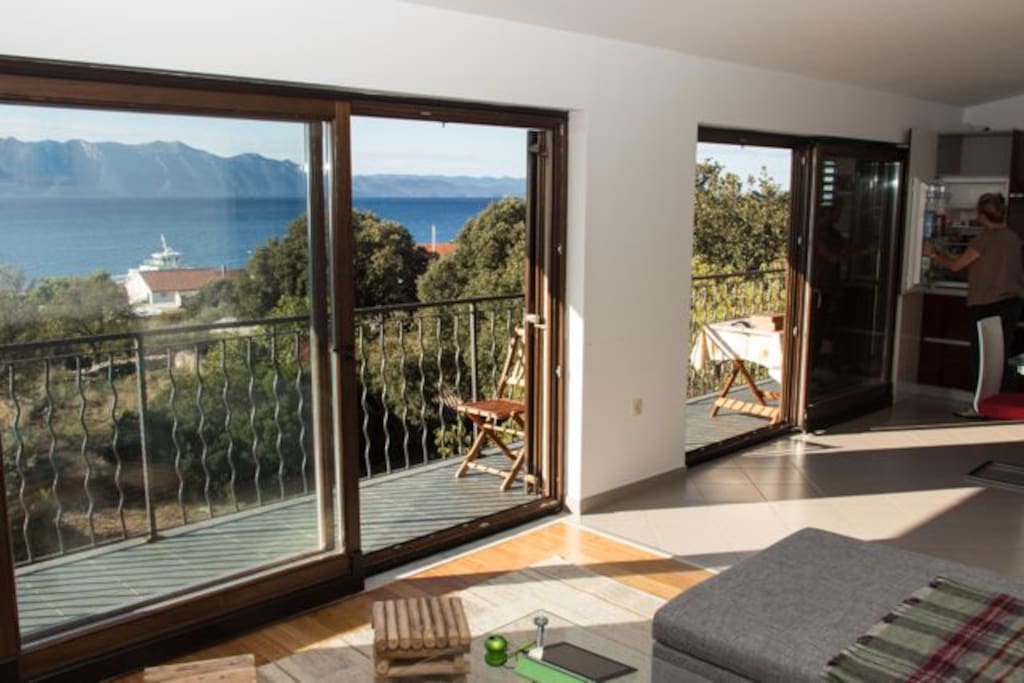 Glorious views onto Sucuraj Marina and Peninsula Peljesac