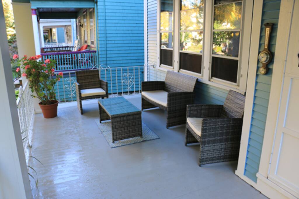 Comfortable front porch
