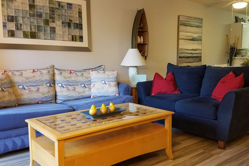 Comfortable seating in the main living area