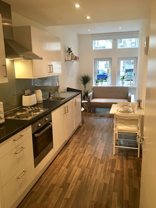 Kitchen and Living Area