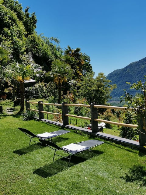 Casa Del Lupo, surrounded by greenery