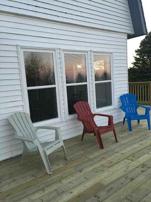 Sit back and relax on our newly constructed deck. The deck is wheelchair accessible.