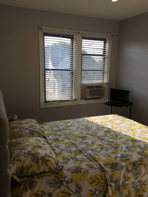 Window A/C & Small TV (Netflix/Amazon Prime)
