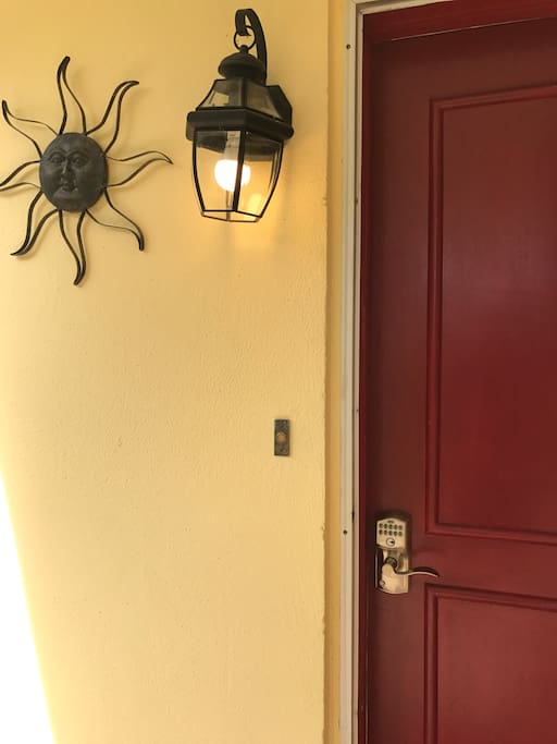 Keypad lock for your convenience.