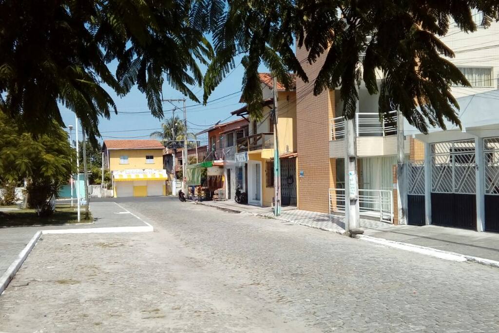 Na praça principal da cidade