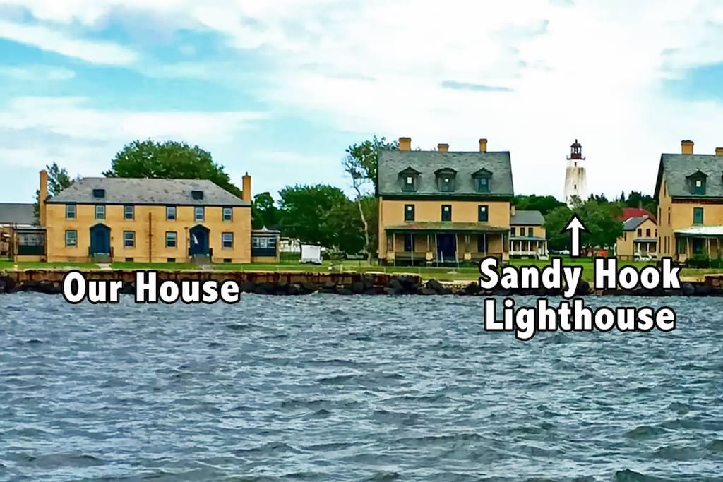 Bayfront Home on Sandy Hook ( half of a duplex ) Cottages for Rent in