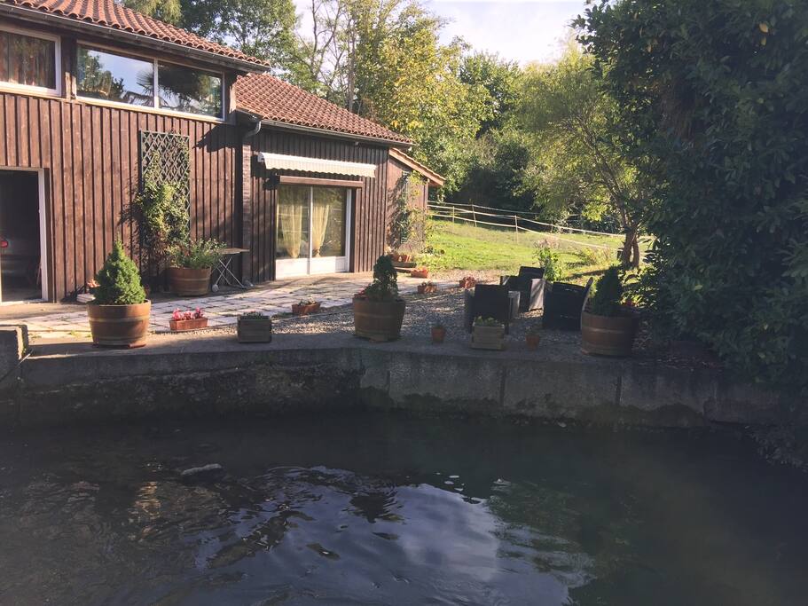 Terrasse devant le studio