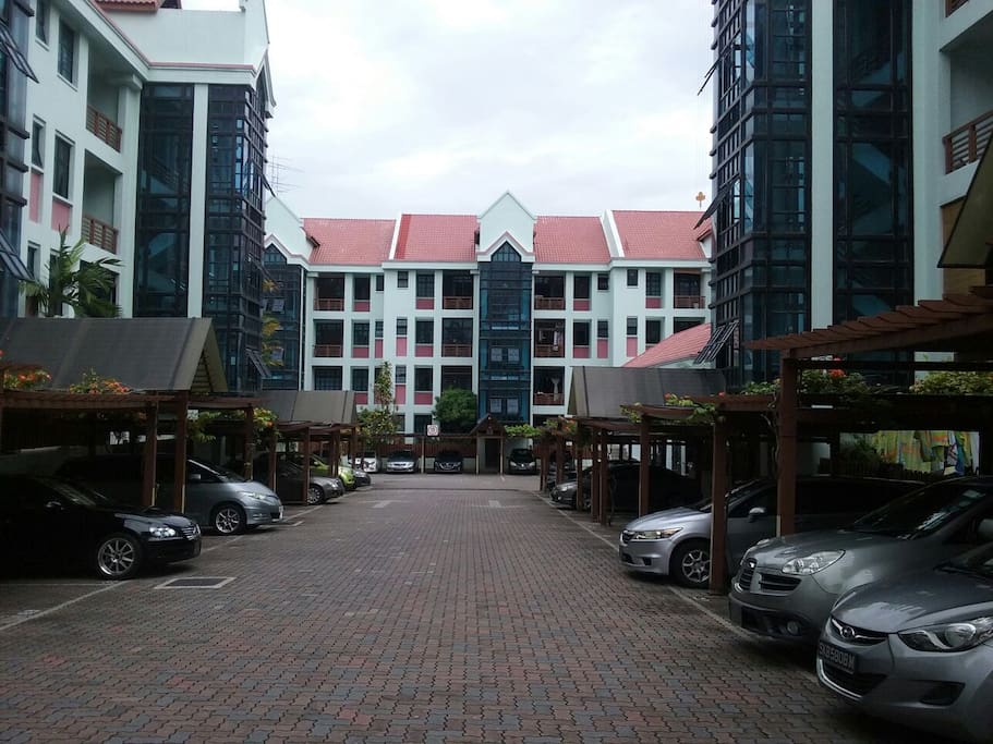spacious and open car park