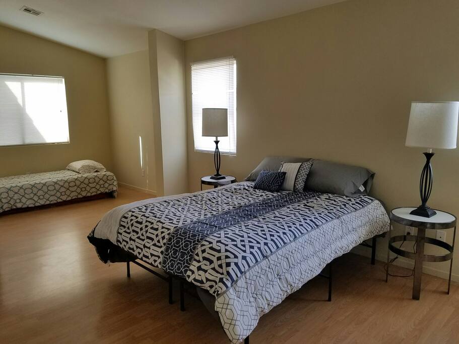 Twin bed also available in master bedroom.