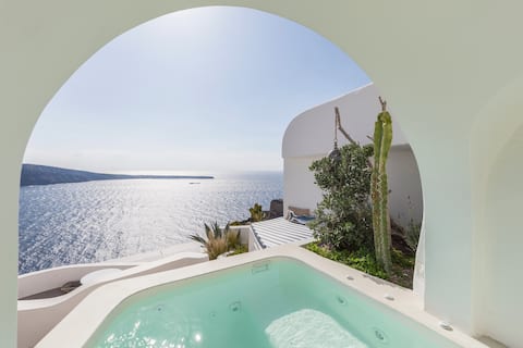Sunset Cave House by Spitia Santorini