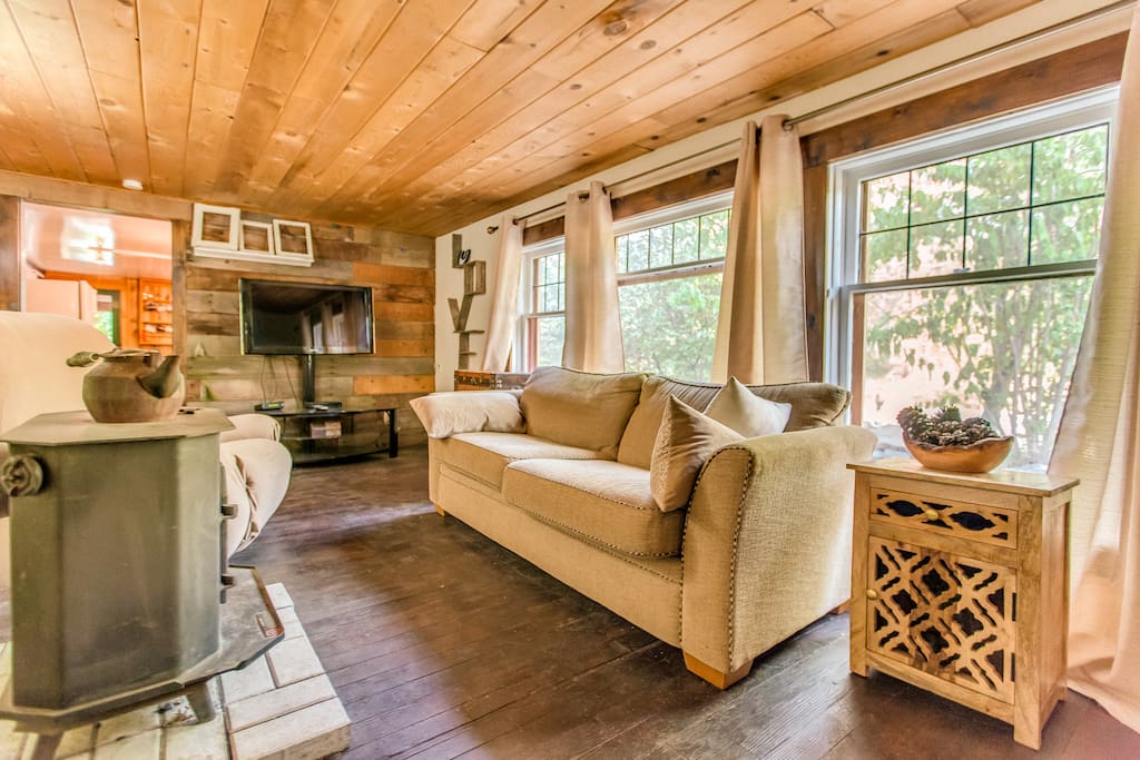 Big windows provide plenty of natural light.