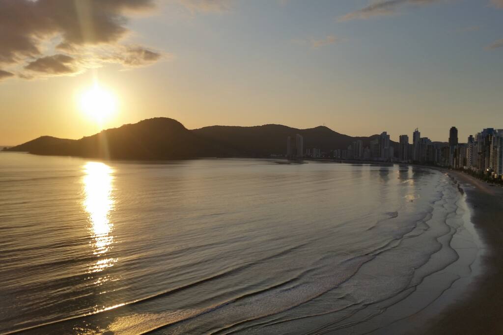Vista incrível da praia