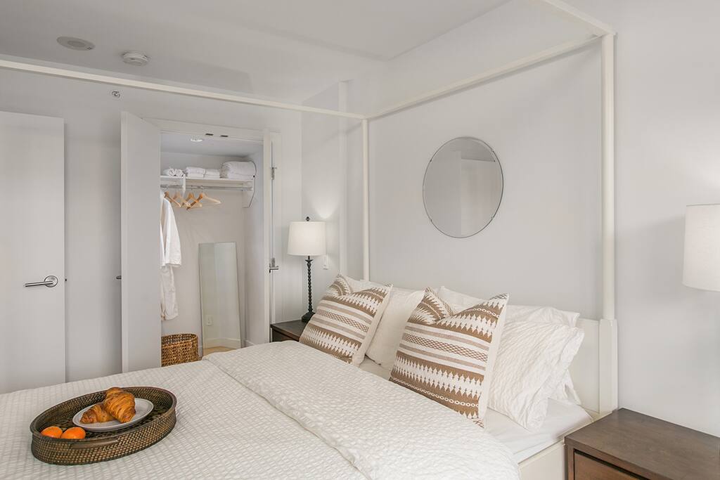 Bedroom and walk-in closet