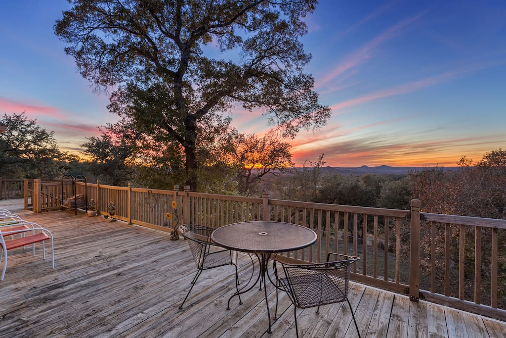 Looking west at the big Texas sky from the back deck.