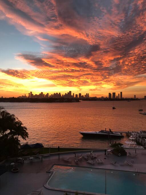 Evening View from your Private Balcony