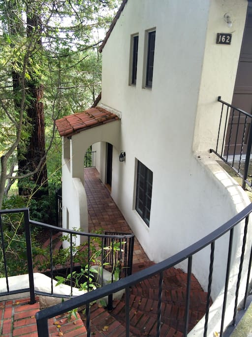 The entrance to the house