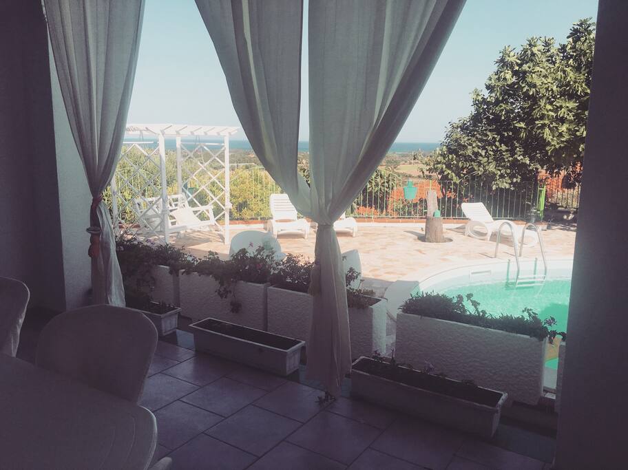 Visuale dalla veranda dell appartamento