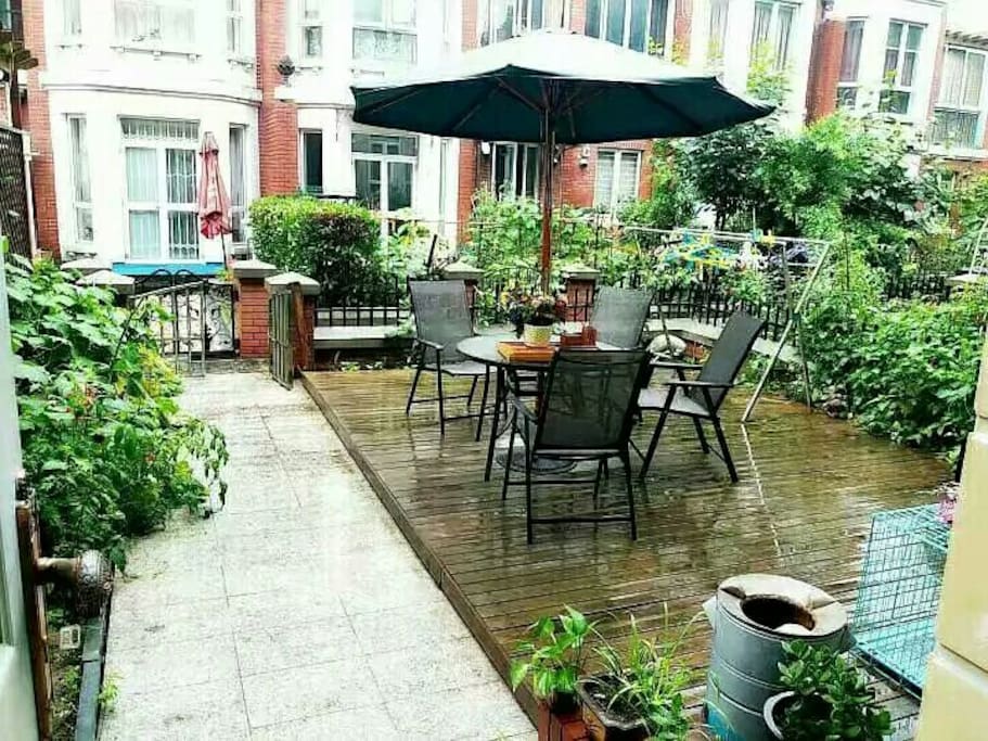 花园可以喝茶聊天